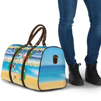 Polynesian Merry Christmas Travel Bag Funny Santa Beach Tropical Plant and Turtle LT03 - Polynesian Pride