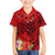 Personalised Hawaii Valentine Day Family Matching Puletasi and Hawaiian Shirt Couple Love Heart mix Hibiscus and Polynesian Tattoo LT03 Son's Shirt Red - Polynesian Pride