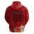 Personalised Hawaii Valentine Day Zip Hoodie Couple Love Heart mix Hibiscus and Polynesian Tattoo LT03 - Polynesian Pride