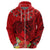 Personalised Hawaii Valentine Day Zip Hoodie Couple Love Heart mix Hibiscus and Polynesian Tattoo LT03 - Polynesian Pride