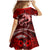 Polynesian Shark Valentine Day Family Matching Mermaid Dress and Hawaiian Shirt Hibiscus and Tribal Tattoo Red Style LT03 - Polynesian Pride