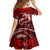 Polynesian Shark Valentine Day Family Matching Off Shoulder Long Sleeve Dress and Hawaiian Shirt Hibiscus and Tribal Tattoo Red Style LT03 - Polynesian Pride