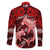 Polynesian Shark Valentine Day Family Matching Puletasi and Hawaiian Shirt Hibiscus and Tribal Tattoo Red Style LT03 - Polynesian Pride