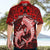 Polynesian Shark Valentine Day Hawaiian Shirt Hibiscus and Tribal Tattoo Red Style LT03 - Polynesian Pride