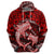 Polynesian Shark Valentine Day Hoodie Hibiscus and Tribal Tattoo Red Style LT03 - Polynesian Pride