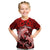 Polynesian Shark Valentine Day Kid T Shirt Hibiscus and Tribal Tattoo Red Style LT03 Red - Polynesian Pride