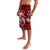 Polynesian Shark Valentine Day Lavalava Hibiscus and Tribal Tattoo Red Style LT03 - Polynesian Pride