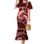 Polynesian Shark Valentine Day Mermaid Dress Hibiscus and Tribal Tattoo Red Style LT03 Women Red - Polynesian Pride