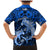 Polynesian Shark Valentine Day Family Matching Mermaid Dress and Hawaiian Shirt Hibiscus and Tribal Tattoo Blue Style LT03 - Polynesian Pride