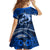 Polynesian Shark Valentine Day Family Matching Off Shoulder Maxi Dress and Hawaiian Shirt Hibiscus and Tribal Tattoo Blue Style LT03 - Polynesian Pride