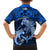 Polynesian Shark Valentine Day Family Matching Puletasi and Hawaiian Shirt Hibiscus and Tribal Tattoo Blue Style LT03 - Polynesian Pride