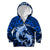 Polynesian Shark Valentine Day Kid Hoodie Hibiscus and Tribal Tattoo Blue Style LT03 Zip Hoodie Blue - Polynesian Pride