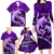 Polynesian Shark Valentine Day Family Matching Long Sleeve Bodycon Dress and Hawaiian Shirt Hibiscus and Tribal Tattoo Purple Style LT03 - Polynesian Pride