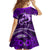 Polynesian Shark Valentine Day Family Matching Off Shoulder Long Sleeve Dress and Hawaiian Shirt Hibiscus and Tribal Tattoo Purple Style LT03 - Polynesian Pride