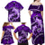 Polynesian Shark Valentine Day Family Matching Off Shoulder Maxi Dress and Hawaiian Shirt Hibiscus and Tribal Tattoo Purple Style LT03 - Polynesian Pride