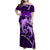 Polynesian Shark Valentine Day Family Matching Off Shoulder Maxi Dress and Hawaiian Shirt Hibiscus and Tribal Tattoo Purple Style LT03 Mom's Dress Purple - Polynesian Pride