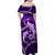 Polynesian Shark Valentine Day Family Matching Off Shoulder Maxi Dress and Hawaiian Shirt Hibiscus and Tribal Tattoo Purple Style LT03 - Polynesian Pride