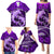 Polynesian Shark Valentine Day Family Matching Puletasi and Hawaiian Shirt Hibiscus and Tribal Tattoo Purple Style LT03 - Polynesian Pride