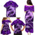 Polynesian Shark Valentine Day Family Matching Puletasi and Hawaiian Shirt Hibiscus and Tribal Tattoo Purple Style LT03 - Polynesian Pride