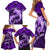 Polynesian Shark Valentine Day Family Matching Short Sleeve Bodycon Dress and Hawaiian Shirt Hibiscus and Tribal Tattoo Purple Style LT03 - Polynesian Pride