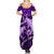 Polynesian Shark Valentine Day Family Matching Summer Maxi Dress and Hawaiian Shirt Hibiscus and Tribal Tattoo Purple Style LT03 - Polynesian Pride