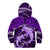 Polynesian Shark Valentine Day Kid Hoodie Hibiscus and Tribal Tattoo Purple Style LT03 - Polynesian Pride