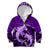 Polynesian Shark Valentine Day Kid Hoodie Hibiscus and Tribal Tattoo Purple Style LT03 Zip Hoodie Purple - Polynesian Pride