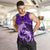 Polynesian Shark Valentine Day Men Tank Top Hibiscus and Tribal Tattoo Purple Style LT03 Purple - Polynesian Pride