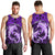 Polynesian Shark Valentine Day Men Tank Top Hibiscus and Tribal Tattoo Purple Style LT03 - Polynesian Pride