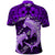 Polynesian Shark Valentine Day Polo Shirt Hibiscus and Tribal Tattoo Purple Style LT03 - Polynesian Pride