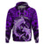 Polynesian Shark Valentine Day Zip Hoodie Hibiscus and Tribal Tattoo Purple Style LT03 Pullover Hoodie Purple - Polynesian Pride