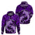 Polynesian Shark Valentine Day Zip Hoodie Hibiscus and Tribal Tattoo Purple Style LT03 - Polynesian Pride