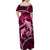 Polynesian Shark Valentine Day Family Matching Off Shoulder Maxi Dress and Hawaiian Shirt Hibiscus and Tribal Tattoo Pink Style LT03 - Polynesian Pride