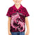 Polynesian Shark Valentine Day Family Matching Off Shoulder Short Dress and Hawaiian Shirt Hibiscus and Tribal Tattoo Pink Style LT03 Son's Shirt Pink - Polynesian Pride