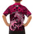 Polynesian Shark Valentine Day Family Matching Puletasi and Hawaiian Shirt Hibiscus and Tribal Tattoo Pink Style LT03 - Polynesian Pride