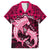 Polynesian Shark Valentine Day Hawaiian Shirt Hibiscus and Tribal Tattoo Pink Style LT03 Pink - Polynesian Pride