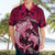 Polynesian Shark Valentine Day Hawaiian Shirt Hibiscus and Tribal Tattoo Pink Style LT03 - Polynesian Pride