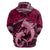 Polynesian Shark Valentine Day Hoodie Hibiscus and Tribal Tattoo Pink Style LT03 - Polynesian Pride