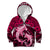 Polynesian Shark Valentine Day Kid Hoodie Hibiscus and Tribal Tattoo Pink Style LT03 Zip Hoodie Pink - Polynesian Pride