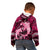 Polynesian Shark Valentine Day Kid Hoodie Hibiscus and Tribal Tattoo Pink Style LT03 - Polynesian Pride