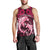 Polynesian Shark Valentine Day Men Tank Top Hibiscus and Tribal Tattoo Pink Style LT03 - Polynesian Pride