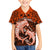 Polynesian Shark Valentine Day Family Matching Long Sleeve Bodycon Dress and Hawaiian Shirt Hibiscus and Tribal Tattoo Orange Style LT03 Son's Shirt Orange - Polynesian Pride