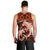 Polynesian Shark Valentine Day Men Tank Top Hibiscus and Tribal Tattoo Orange Style LT03 - Polynesian Pride