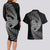 New Zealand Valentine Day Couples Matching Long Sleeve Bodycon Dress and Hawaiian Shirt Aotearoa Warrior and Woman Love Heart Maori Pattern LT03 - Polynesian Pride