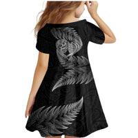 New Zealand Valentine Day Family Matching Mermaid Dress and Hawaiian Shirt Aotearoa Warrior and Woman Love Heart Maori Pattern LT03 - Polynesian Pride