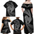 New Zealand Valentine Day Family Matching Off Shoulder Maxi Dress and Hawaiian Shirt Aotearoa Warrior and Woman Love Heart Maori Pattern LT03 - Polynesian Pride