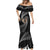 New Zealand Valentine Day Mermaid Dress Aotearoa Warrior and Woman Love Heart Maori Pattern LT03 - Polynesian Pride