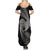 New Zealand Valentine Day Summer Maxi Dress Aotearoa Warrior and Woman Love Heart Maori Pattern LT03 - Polynesian Pride