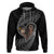 New Zealand Valentine Day Zip Hoodie Aotearoa Warrior and Woman Love Heart Maori Pattern LT03 Pullover Hoodie Black - Polynesian Pride