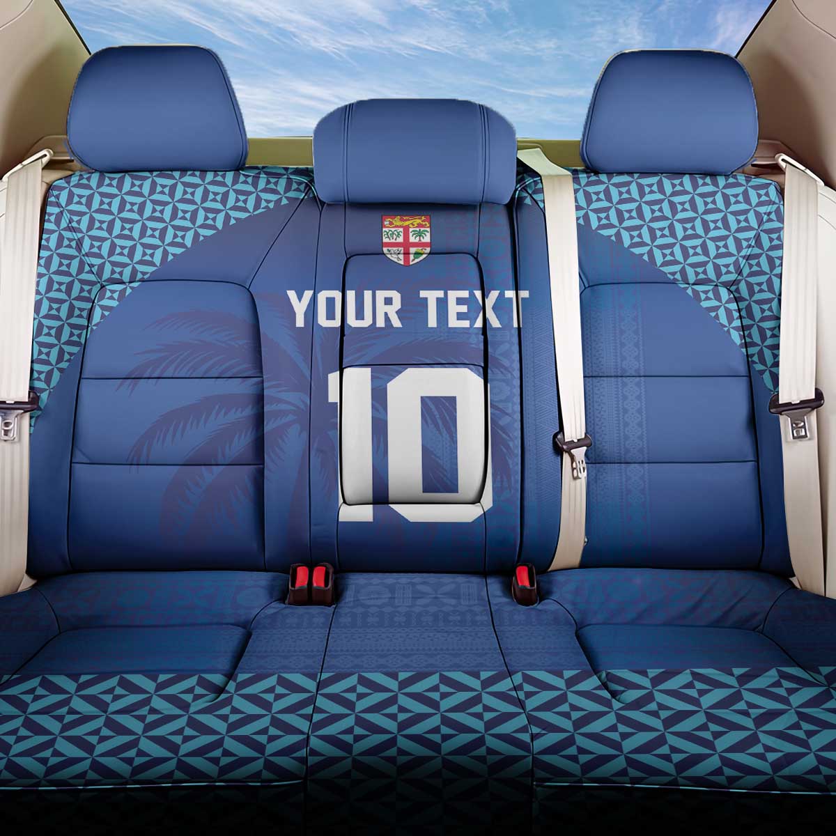 Custom Fiji Football-Towards World Cup 2026 Back Car Seat Cover